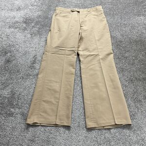 Sansabelt Vintage Chino Pants Mens Khaki Brown 5 Pockets Straight Leg 34x30
